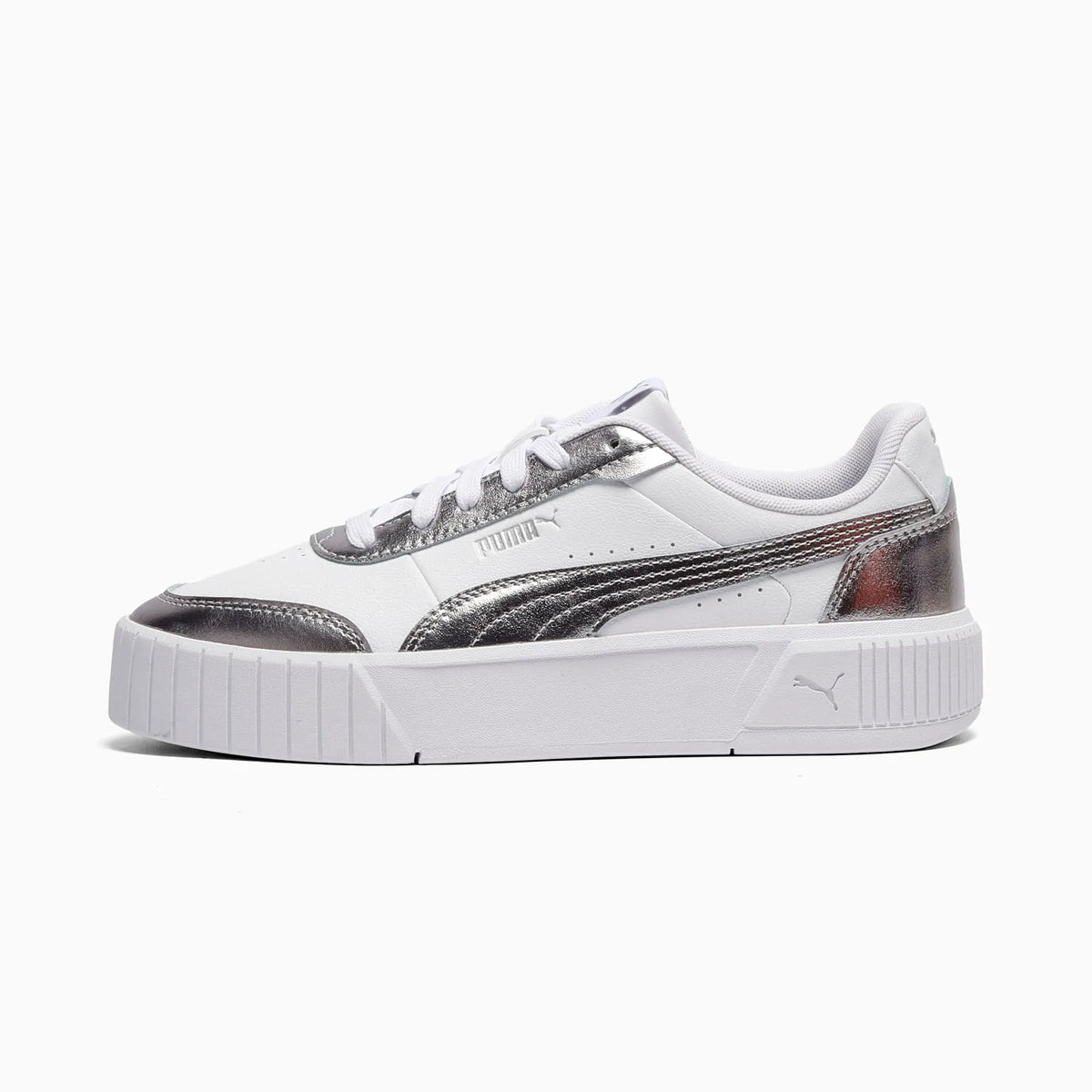 PUMA White-Matte Silver-PUMA Silver