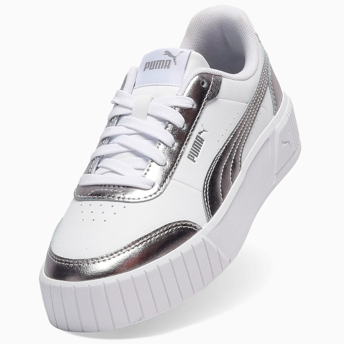 PUMA White-Matte Silver-PUMA Silver