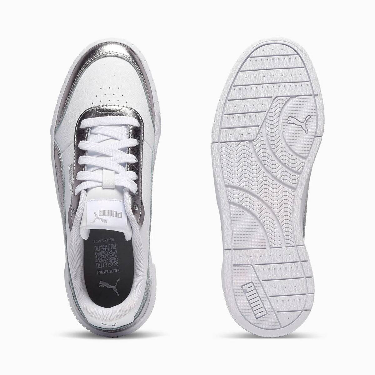 PUMA White-Matte Silver-PUMA Silver