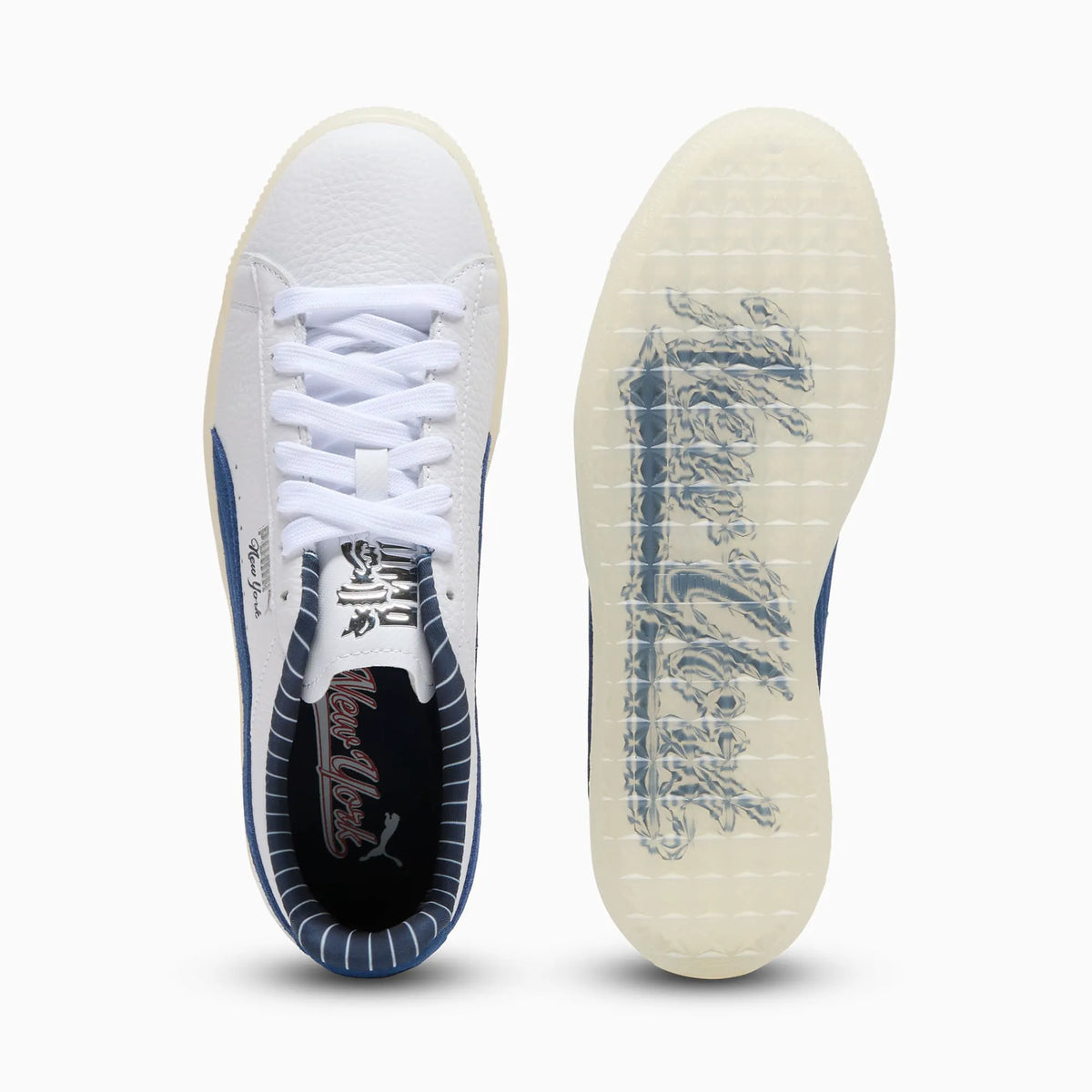 PUMA White-Persian Blue