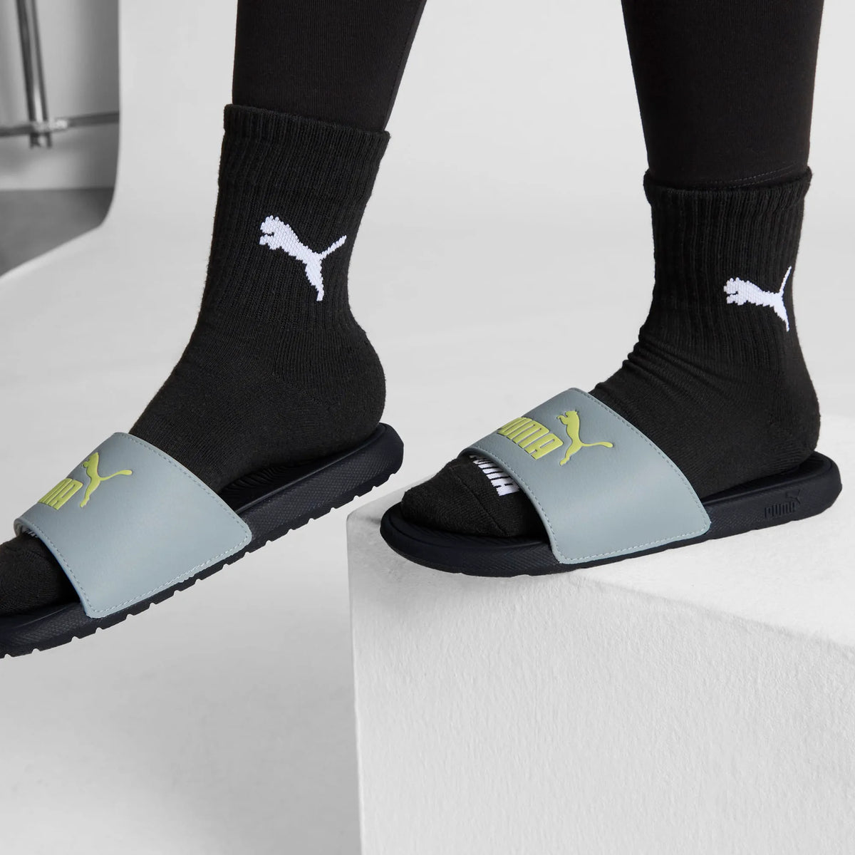 Cool Mid Gray-Lime Sheen-PUMA Black