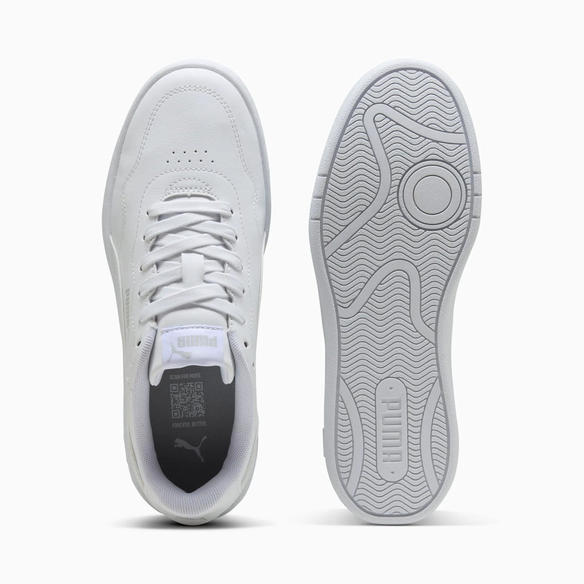 PUMA White-PUMA White-Cool Light Gray