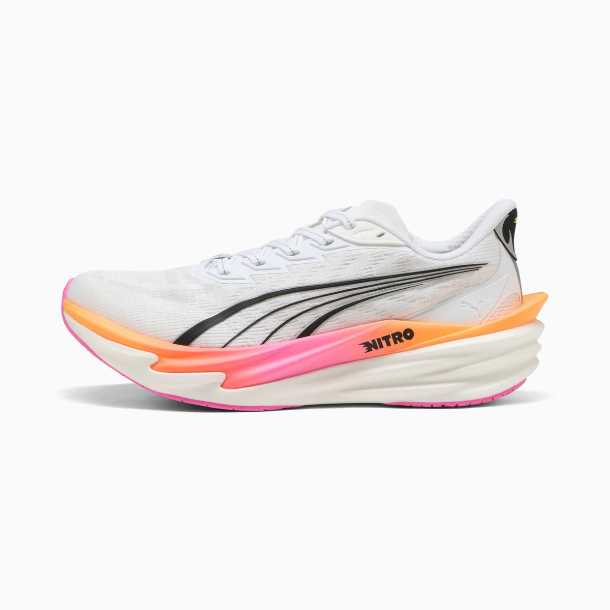 PUMA White-Poison Pink-Glowing Red