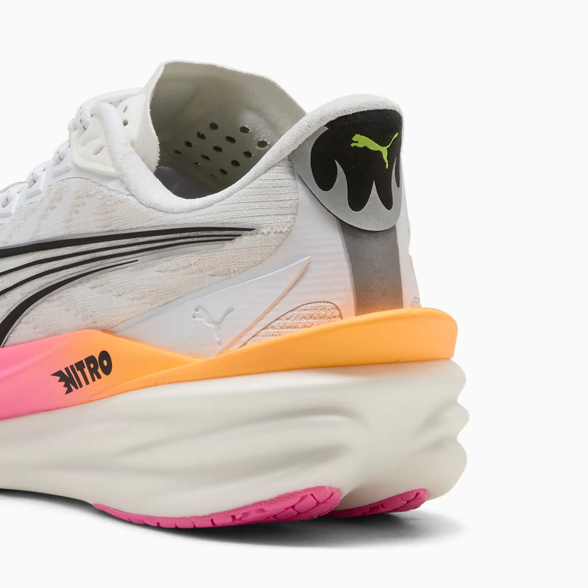 PUMA White-Poison Pink-Glowing Red