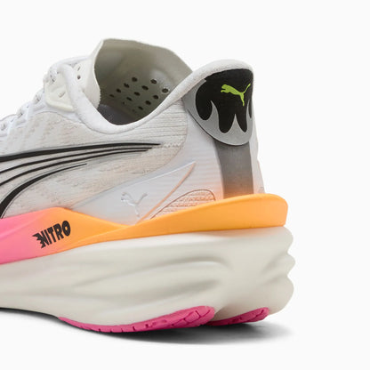 PUMA White-Poison Pink-Glowing Red
