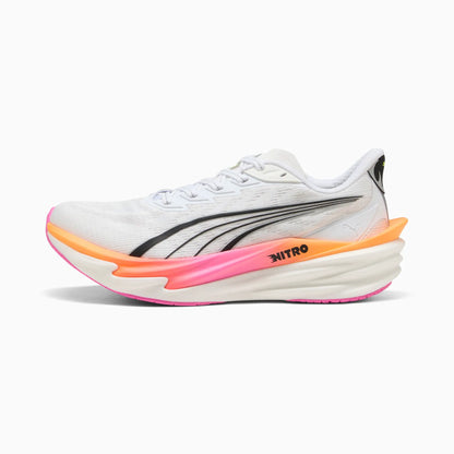 PUMA White-Poison Pink-Glowing Red