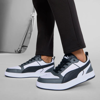 PUMA White-PUMA Black-Shadow Gray