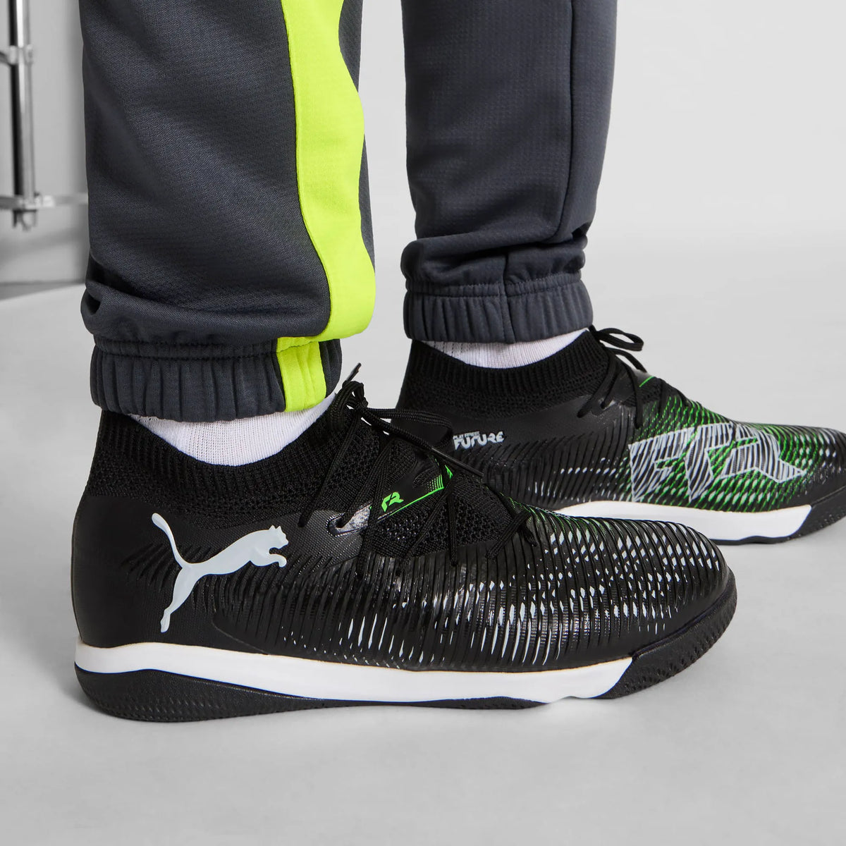 PUMA Black-Cool Light Gray-Fluo Green
