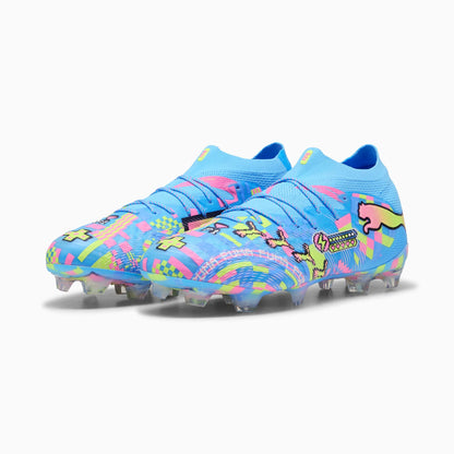 PUMA White-Blue Glimmer-Pink Glimmer-Yellow Alert