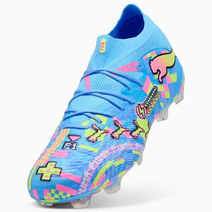 PUMA White-Blue Glimmer-Pink Glimmer-Yellow Alert