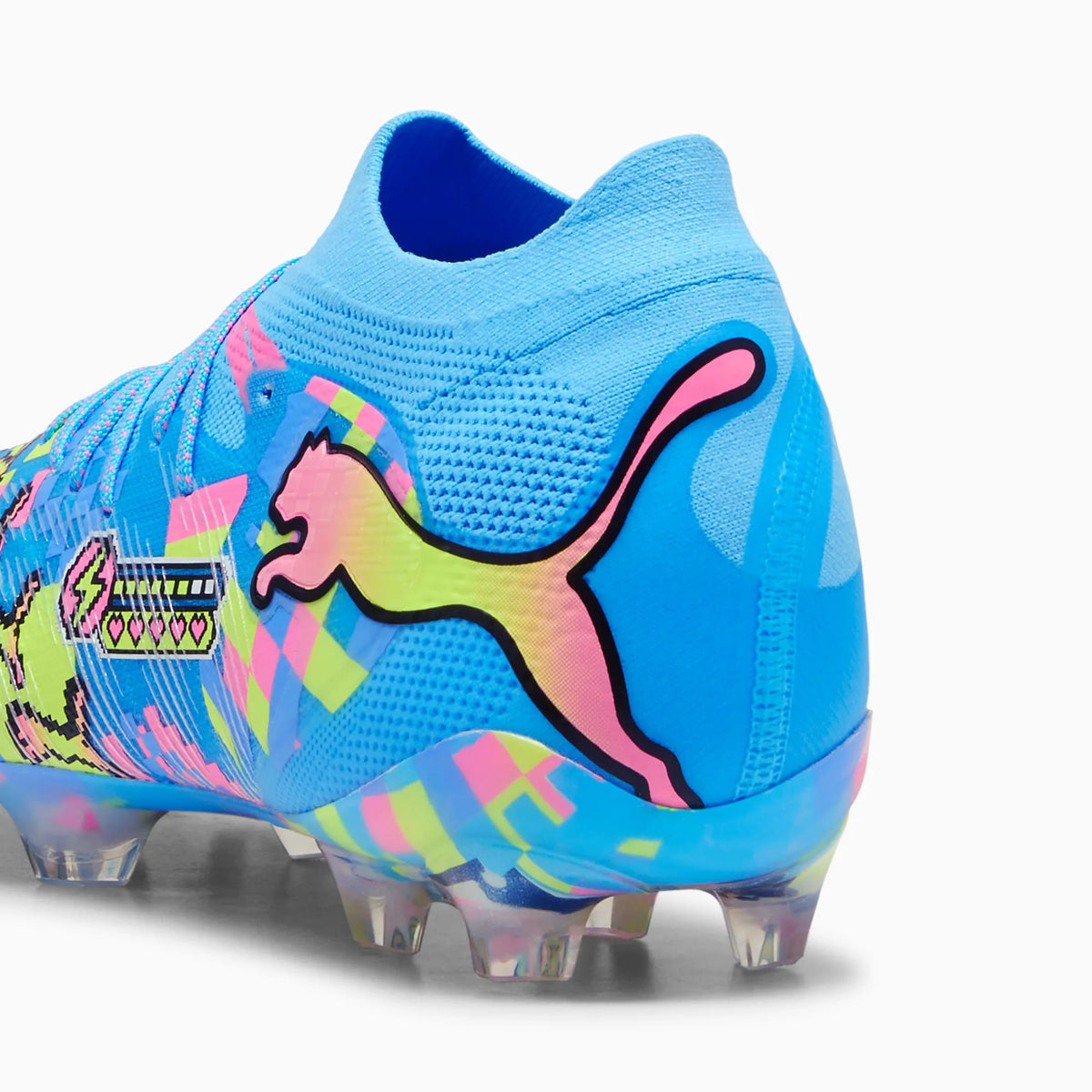 PUMA White-Blue Glimmer-Pink Glimmer-Yellow Alert