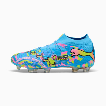PUMA White-Blue Glimmer-Pink Glimmer-Yellow Alert