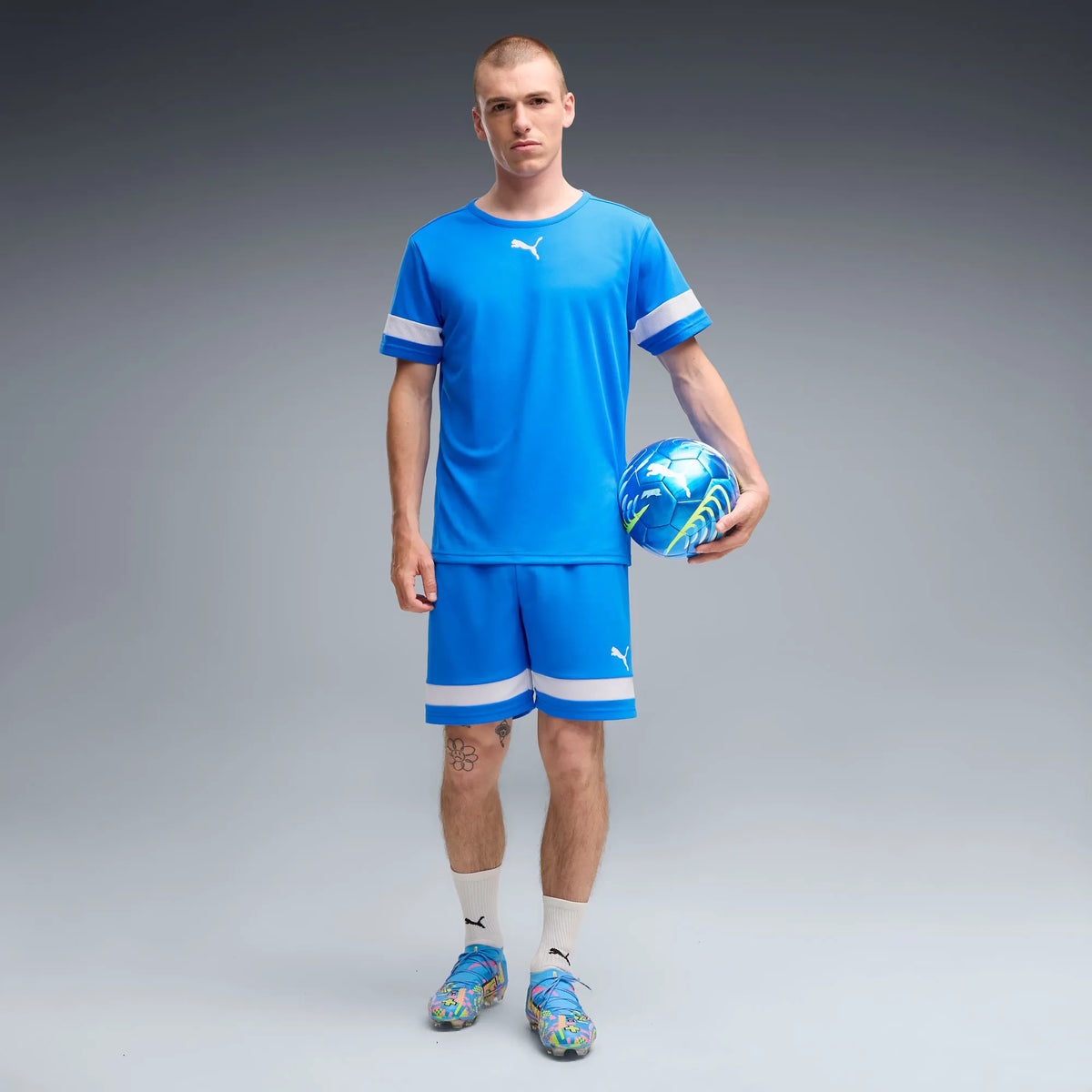 PUMA White-Blue Glimmer-Pink Glimmer-Yellow Alert