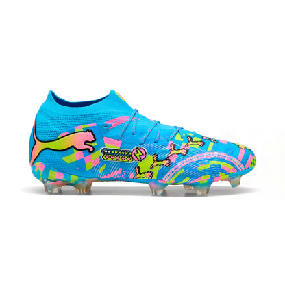 PUMA White-Blue Glimmer-Pink Glimmer-Yellow Alert