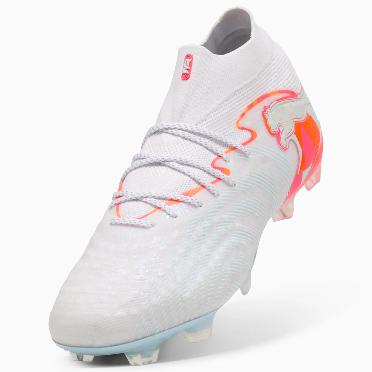 PUMA White-Ultra Orange-Pink Alert-Light Aqua