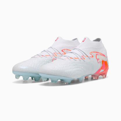 PUMA White-Ultra Orange-Pink Alert-Light Aqua
