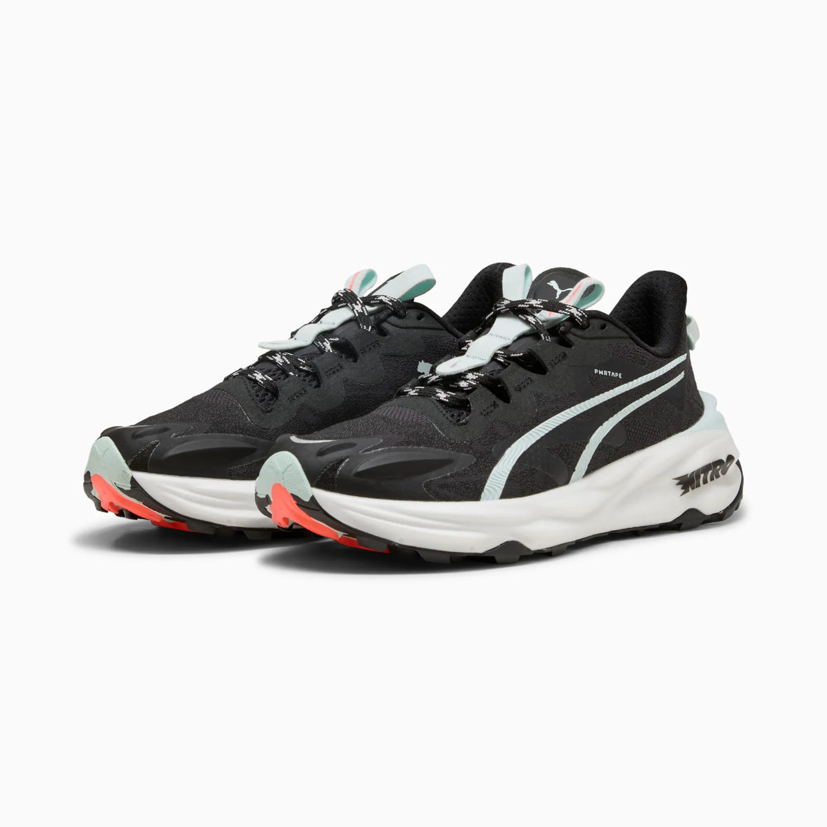 PUMA Black-Glowing Red-Peaceful Blue