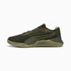Olive Green-Lux Army-Glowing Red