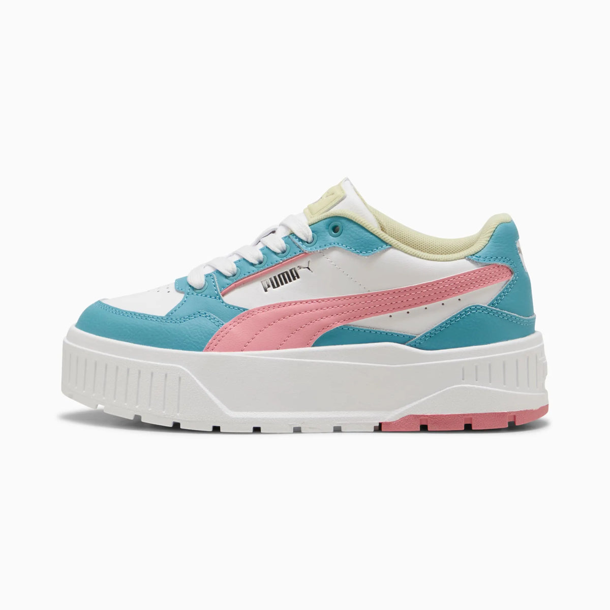 PUMA White-Pinkscape-Aqua