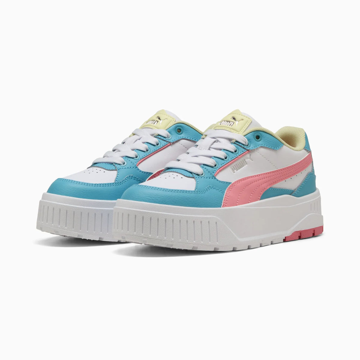 PUMA White-Pinkscape-Aqua