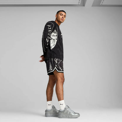 PUMA Black-Flat Medium Gray AOP