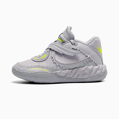 Vibrant Silver-Yellow Alert-Glowing Red