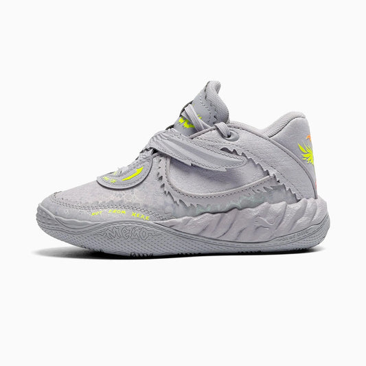 Vibrant Silver-Yellow Alert-Glowing Red