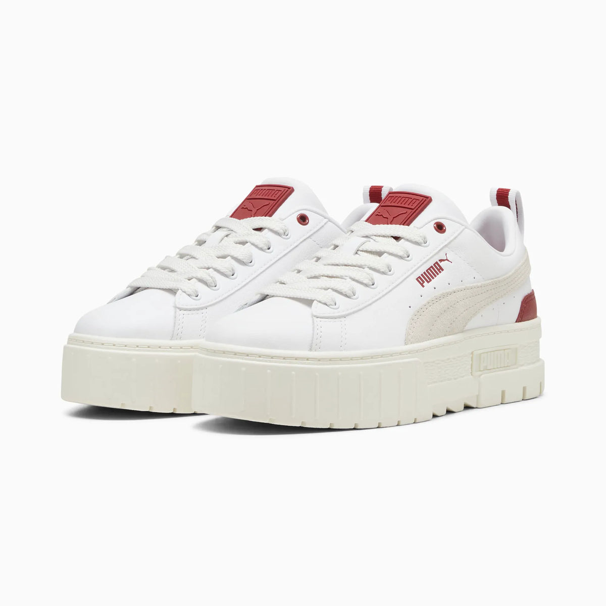 PUMA White-Intense Red
