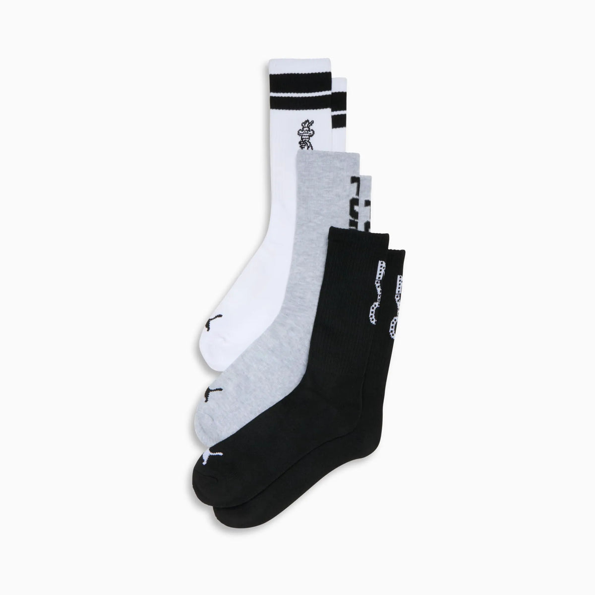 WHITE / BLACK