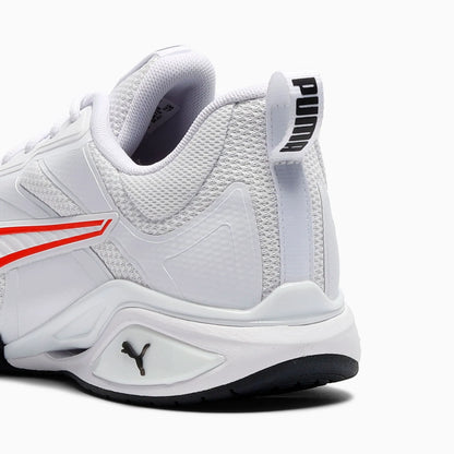 PUMA White-Fierce Red