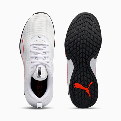 PUMA White-Fierce Red