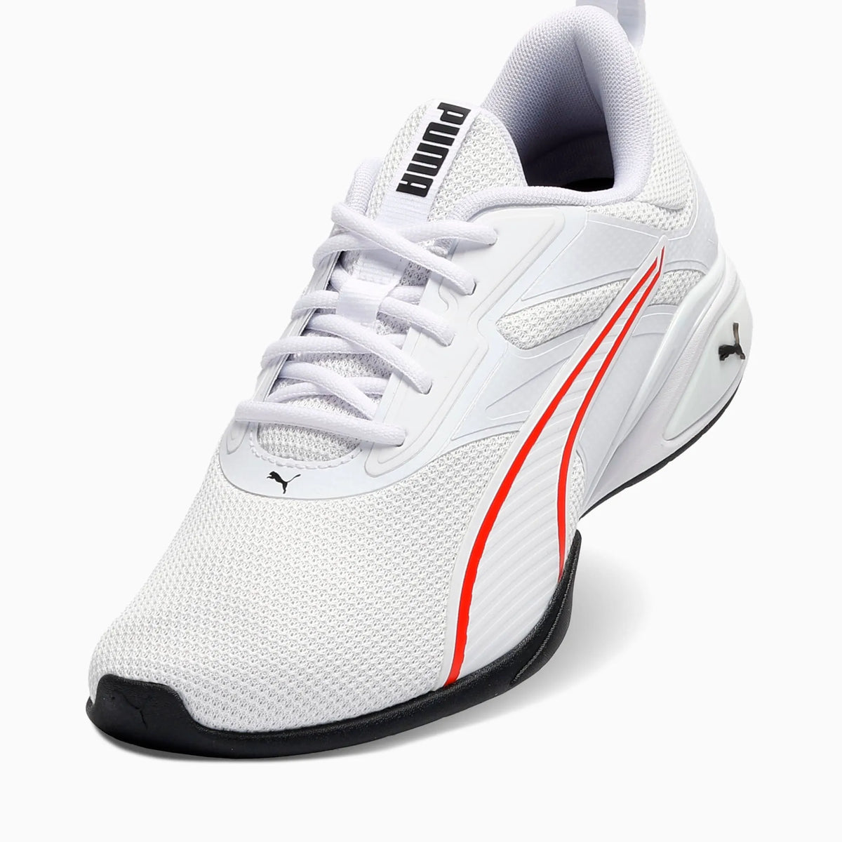 PUMA White-Fierce Red