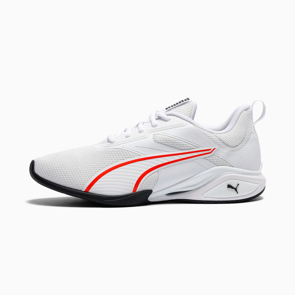 PUMA White-Fierce Red