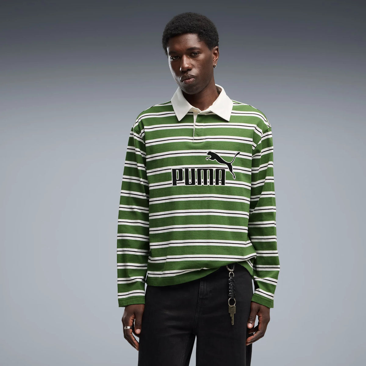 Earthy Green-Striped