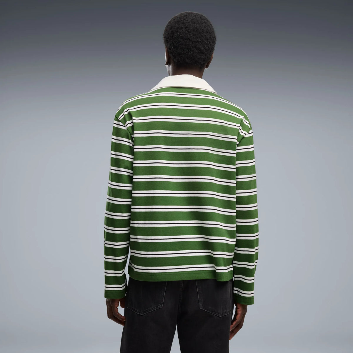Earthy Green-Striped