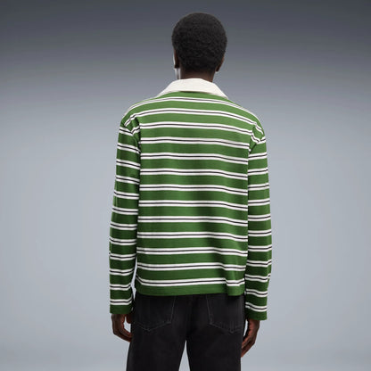Earthy Green-Striped