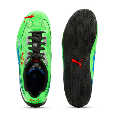 Fluro Green Pes-Racing Blue-PUMA Black