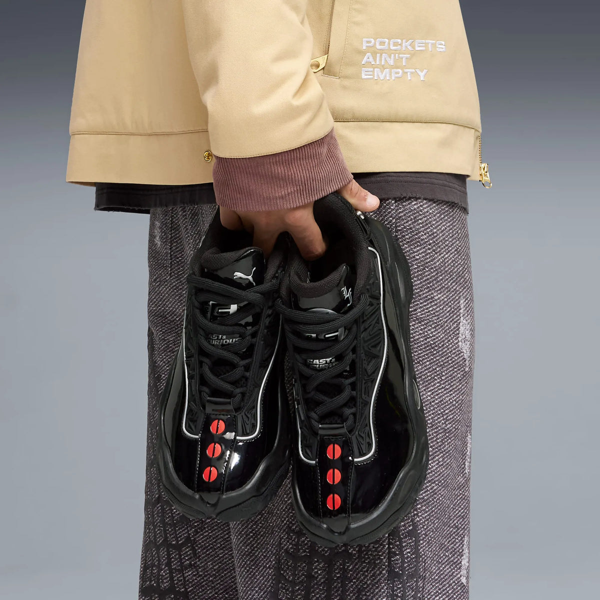 PUMA Black-Bright Mango Yellow