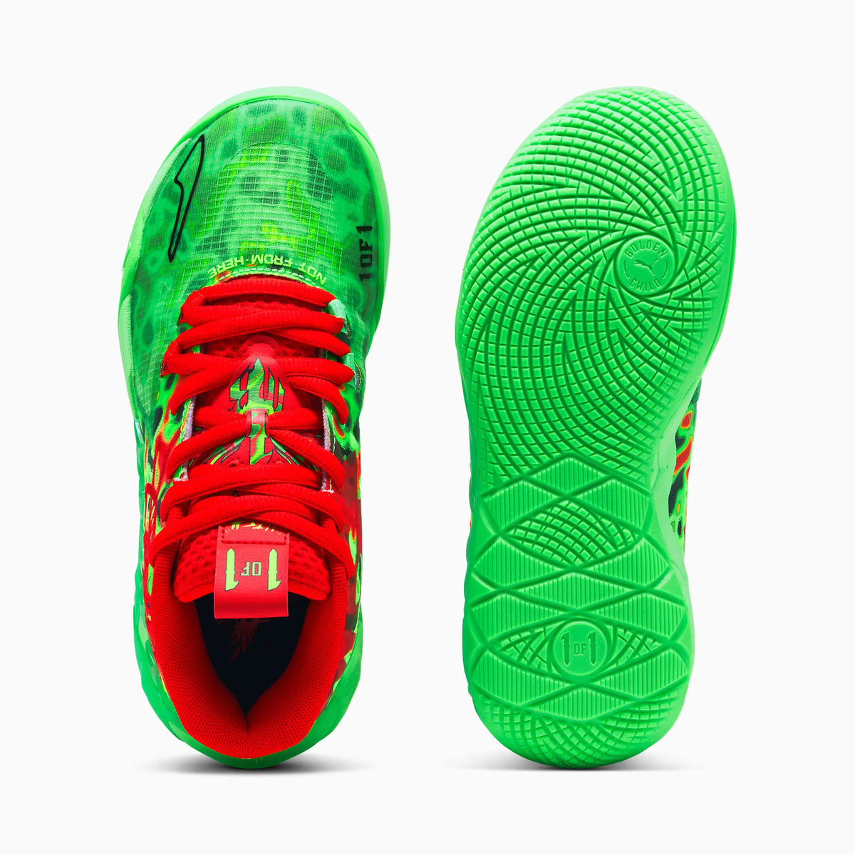 Fluro Green Pes-PUMA Red
