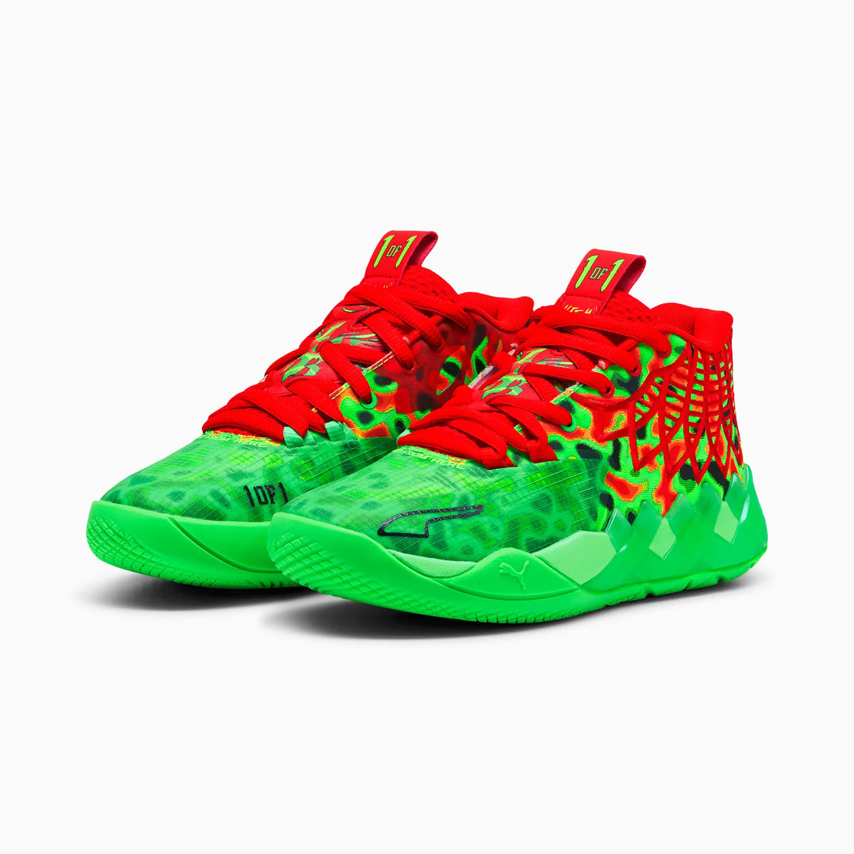 Fluro Green Pes-PUMA Red