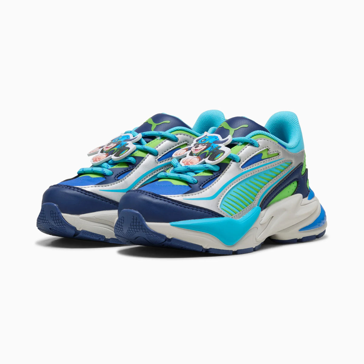Bright Aqua-Pitch Green