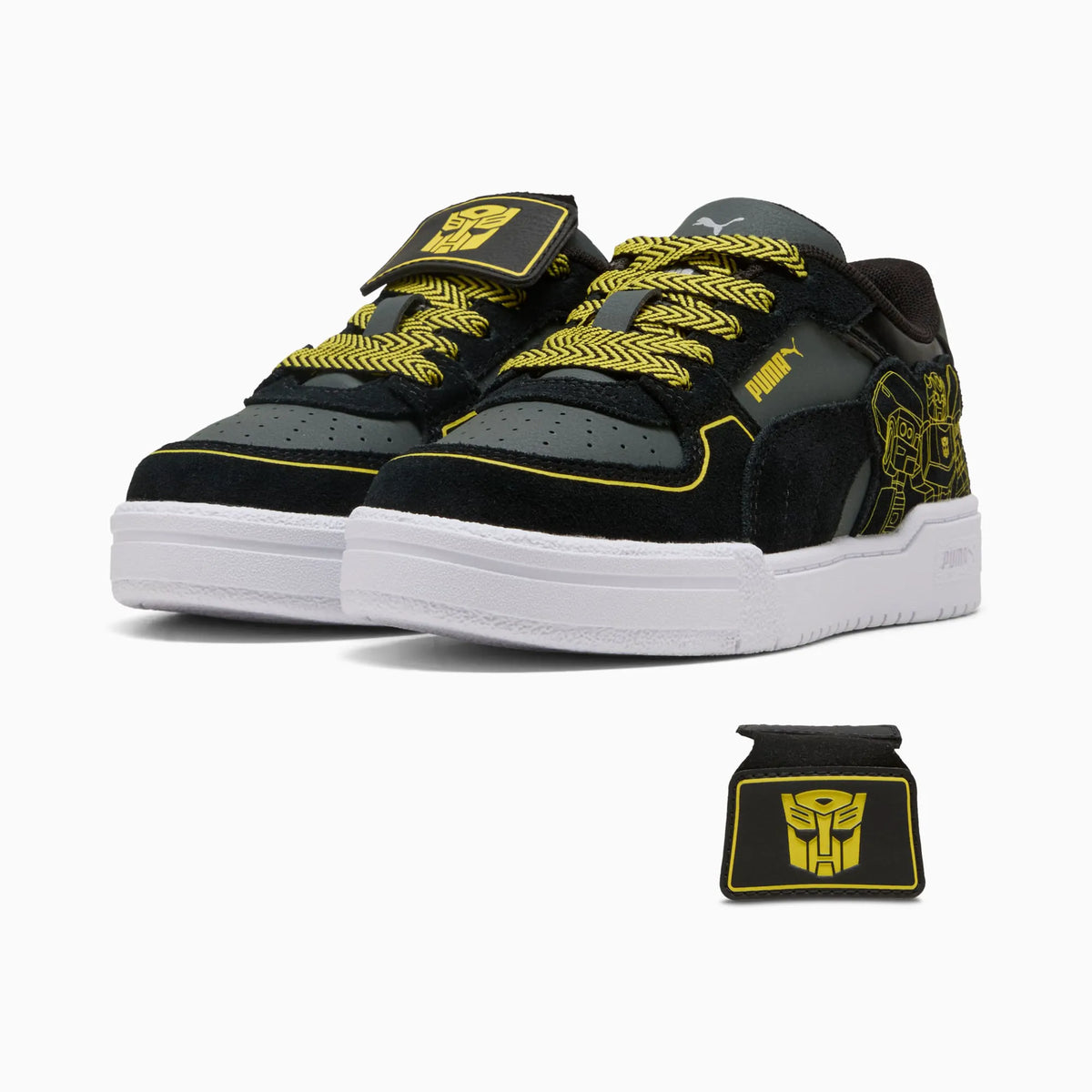 PUMA Black-Bright Mango Yellow