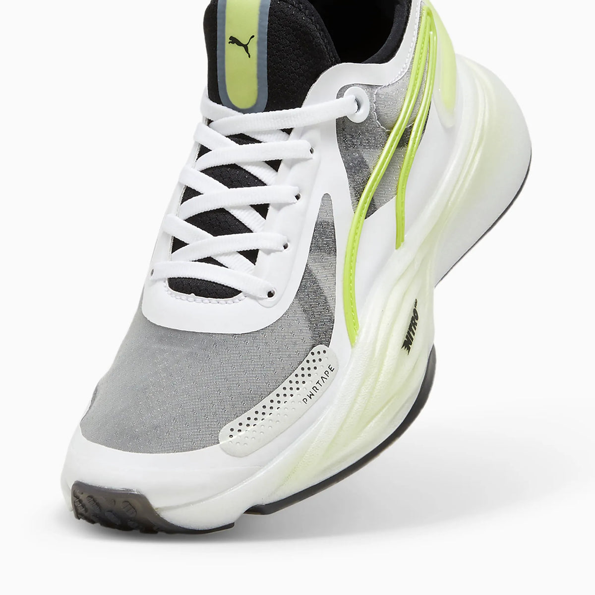 PUMA White-PUMA Black-Lime Pow