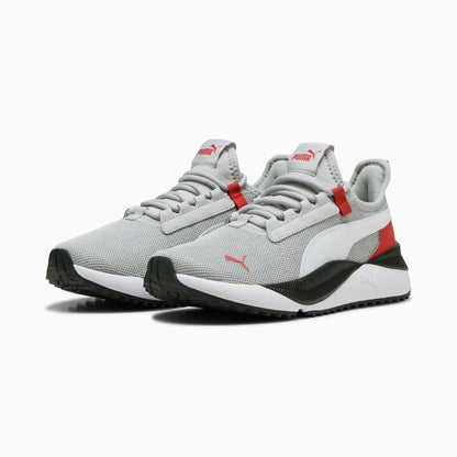 Cool Light Gray-PUMA White-Red Fire