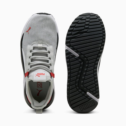 Cool Light Gray-PUMA White-Red Fire