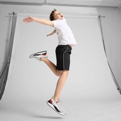 Cool Light Gray-PUMA White-Red Fire