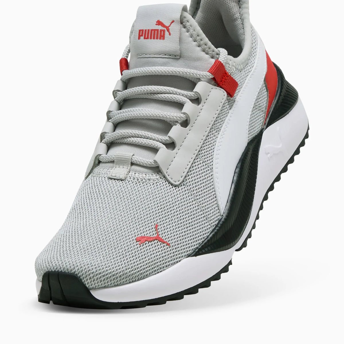 Cool Light Gray-PUMA White-Red Fire