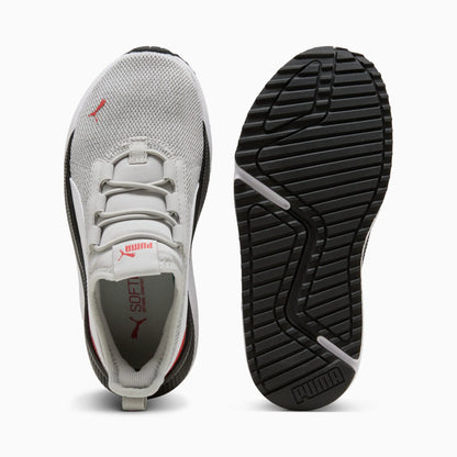 Cool Light Gray-PUMA White-Red Fire