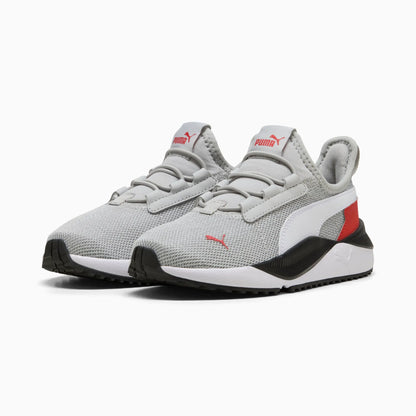 Cool Light Gray-PUMA White-Red Fire