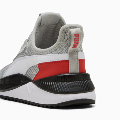 Cool Light Gray-PUMA White-Red Fire